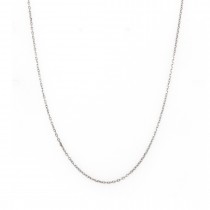 14k White Gold Diamond Cut Cable 1.50mm, 18" Chain Necklace