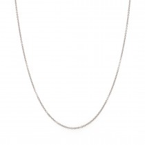 14k White Gold Rolo Chain 1.20mm, 18" Necklace