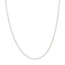 14k White Gold Rolo Chain 1.65mm, 18" Necklace