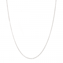 14k White Gold Rolo 1.50mm, 18" Chain Necklace