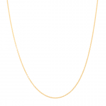 14k Yellow Gold Rolo (Adjustable) 1.30mm, 18" Chain Necklace