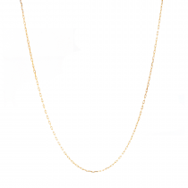 14k Yellow Gold Cable 0.80mm, 16" Chain Necklace