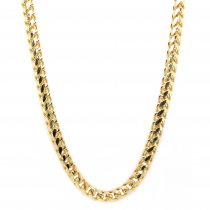 14k Yellow Gold 5mm, 26" Franco Chain Necklace