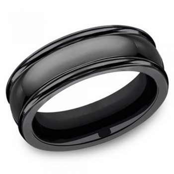 Men's 7.50MM Black Titanium