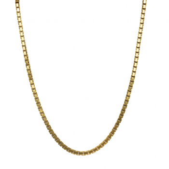 14k Yellow Gold Box Chain 2mm, 30" Necklace