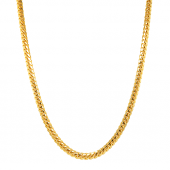 14k Yellow Gold Miami Cuban Link Chain 4mm, 24" Necklace