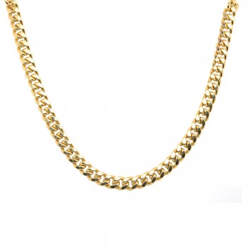 14k Yellow Gold Miami Cuban Link 5mm, 20" Chain Necklace