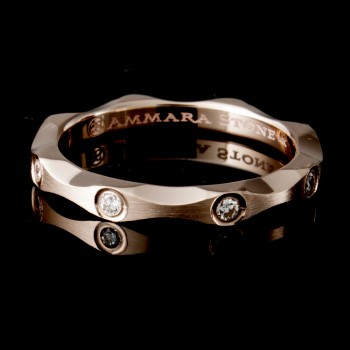 Men's 0.16ct. tw. Diamond 2.5mm 14k Rose Gold Band